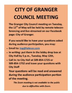 City Council Meeting @ City Hall | Granger | Washington | United States